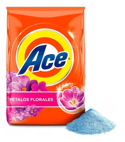 Detergente En Polvo Ace Pétalos Florales 4 Kg