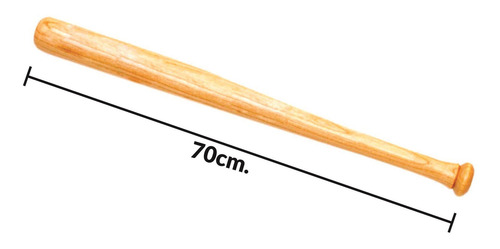 Juego X 2 Bate Baseball Palo Beisbol Madera 70 Cms Deporte