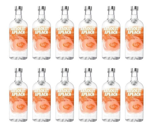 Vodka Absolut Apeach 750 Ml Importado Caja X12 - Fullescabio