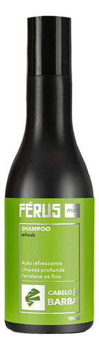 Shampoo 2 Em 1 Cabelo E Barba Ferus Man Refresh 190ml