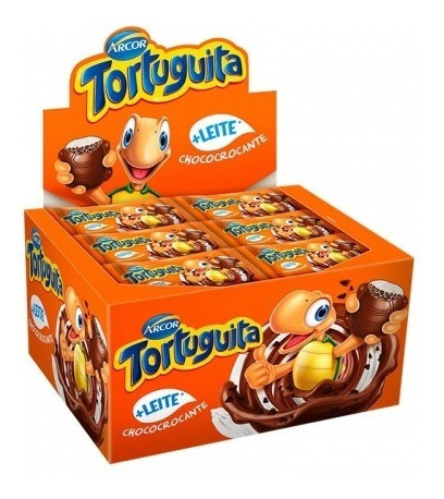 Imagem 1 de 1 de Chocolate Tortuguita Choco Crocante Caixa 24 Unidades
