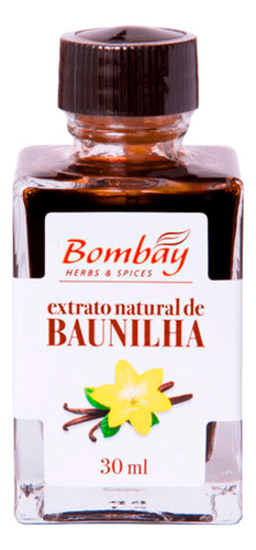 Baunilha Extrato Natural 30ml Bombay