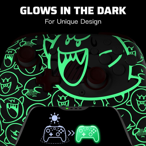 Control Inalámbrico Nintendo Switch Pdp Rematch Glow Blanco