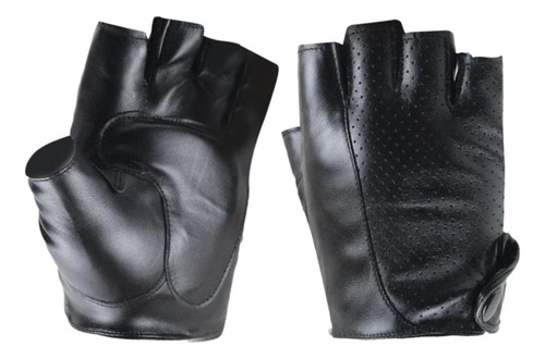 Guantes De Conducción De Cuero De Medio Para Hombres Y