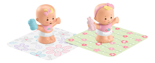 Fisher-price Little People Snuggle Twins, Juego De 2 Figura.