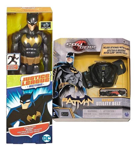 Batman Figura 30cm Articulado + Cinturon Detector Movimiento