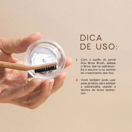 Gel Para Sobrancelhas Nádia Tambasco By Océane - Brow Gel 7g Cor Transparente