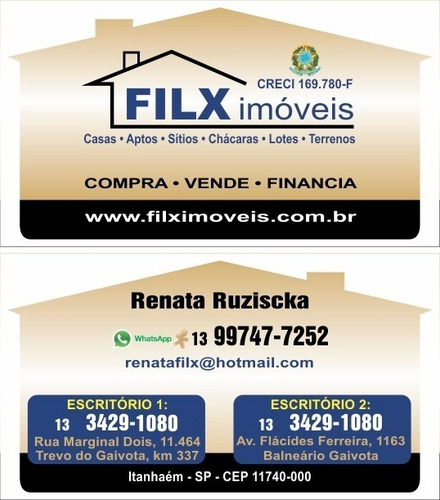 (ref:4728) Chácaras E Sítios - Itanhaém/sp - São Fernando