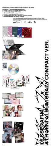 Le Sserafim Crazy Set De 5 Álbuns Ver. Compact Original Kpop