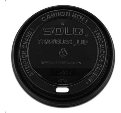 Tapa Negra Bebible Para Vasocafe Bebida Caliente 8oz C/1000