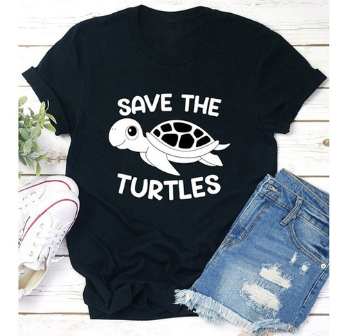 Camiseta Holgada De Algodón De Manga Corta Con Estampado De