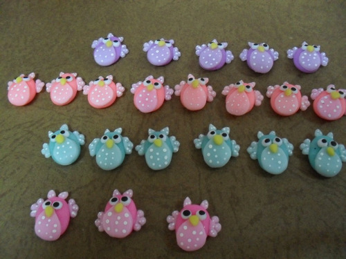Apliques De Buhos 2,5cm Precio Docena