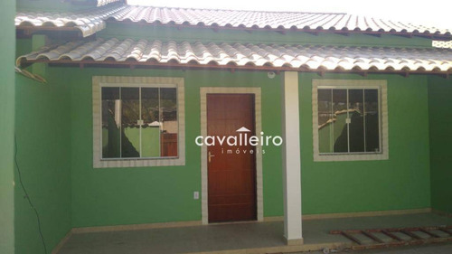 Casa Com 2 Dormitórios À Venda, 56 M² Por R$ 210.000,00 - Bambuí - Maricá/rj - Ca4122