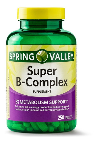 Complejo B + Vitamina B1 B2 B6 B12 Acido Folico 250 C Eg B34