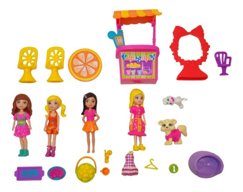 Polly Pocket Playset Circo De Mascotas Y Limonada Divertida (Usado)