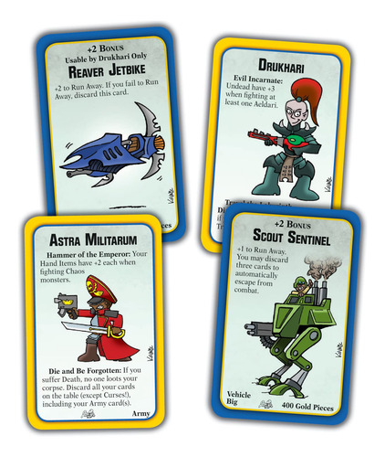 Expansão Do Jogo De Cartas Rank And Vile E Munchkin Warhamme