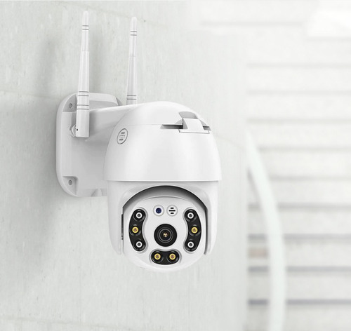 Camara De Seguridad Wifi Ip 360° Robotizada Para Exteriores