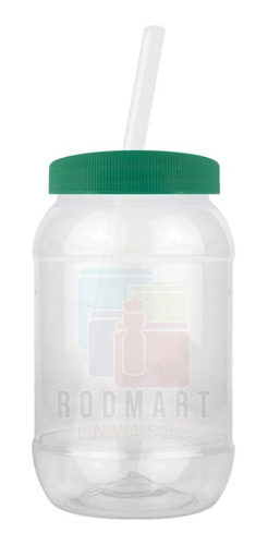 Imagen 2 de 9 de Mason Jar,bules,dulceros 500ml Popote 100pza Lisas