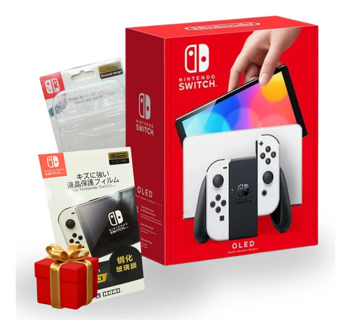 Nintendo Switch Neon 64gb Mod. Internacional Con Accesorios Blanco