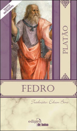Fedro: Ou Do Belo, De Platón. Editora Edipro, Capa Mole Em Português