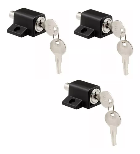 Cerradura Para Puerta Ventana Corrediza Lk-450 Negro Kit X 3