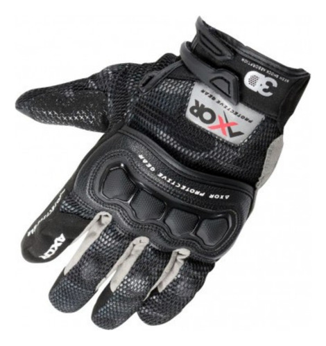 Guantes Moto Axor Breeze Evo Cuero Black Camo