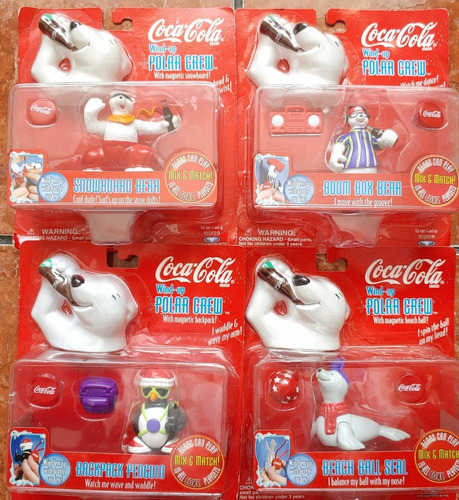 Coca Cola Set Osos Polares, Foca Y Pingüino