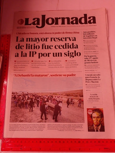 Revista Periodico La Jornada No 13563 Abril 24 De 2022