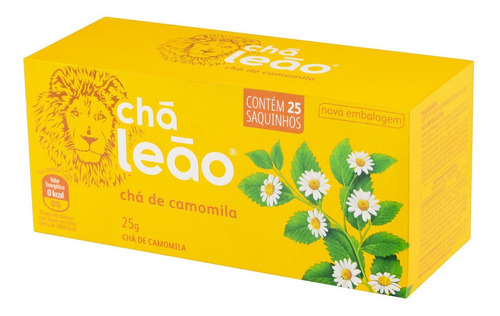 Chá Leão camomila em sachê 25 g 25 u