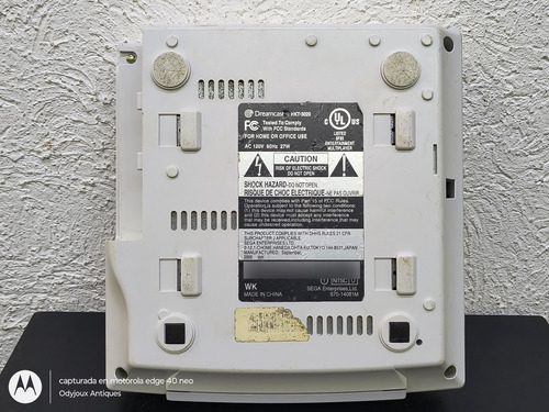 Consola Sega Dreamcast Hkt-3020 Solo Carcasa Original Usada Blanco (Usado)