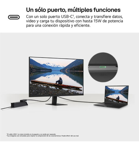 Monitor LG 32 pulgadas, Pantalla QHD, Panel IPS, Frecuencia de actualización 100 Hz, Diseño prácticamente sin borde de 3 lados, Black Stabilizer, Modo Lectura y Flicker Safe