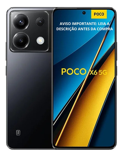 Xiaomi Pocophone Poco X6 5g Dual Sim 512 Gb Preto 12 Gb Ram