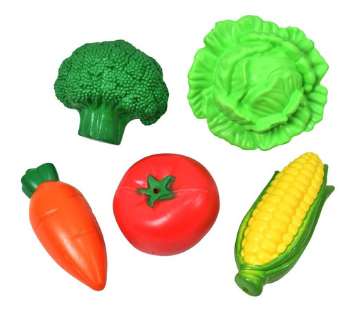 Verduras En Cesta 6 Piezas Didactico