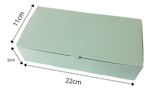 Cajas Autoarmables Color Verde Menta 22*11*5cm , 10 Unidades
