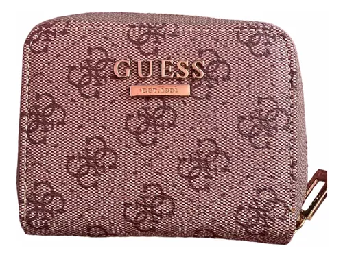 Cartera Guess Para Mujer Monograma Aa826355 Rosa