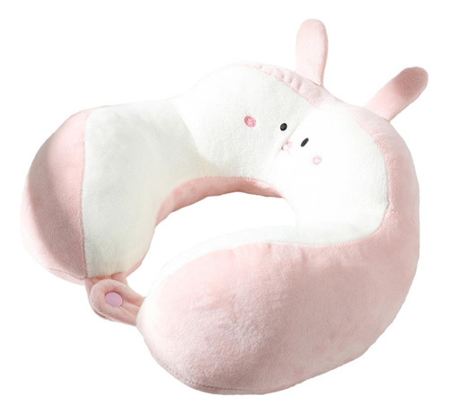 ) Almohada De Viaje Con Soporte Para El Cuello, Ligera, Rosa