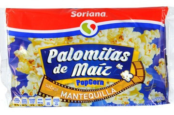 Palomitas De Maíz Soriana Mantequilla Light 99 Gr | MercadoLibre