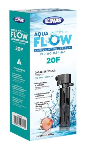 Cabeza De Poder Filtro Rapido Aquaflow 20 Acuario Lomas