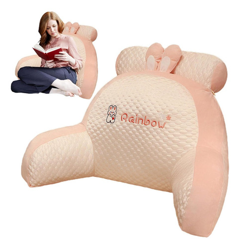Almohada De Lectura De Cama, Almohada De Respaldo Con Brazos