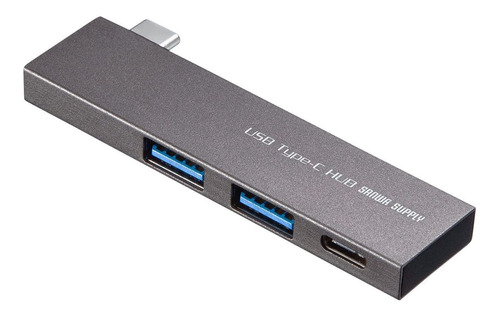 Sanwa Supply Usb-3tch22sn Hub Usb Tipo C 3 Puerto Delgado