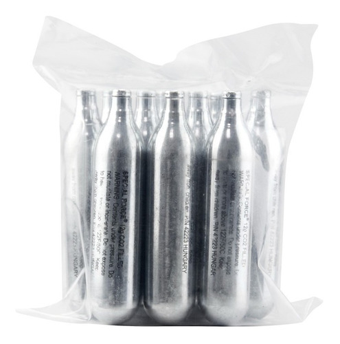 Cilindro Co2 12 Grs (10 Piezas) Sin Rosca Plus
