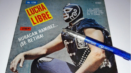 Revista Lucha Libre Huracan Ramirez Se Retira!. 1987.