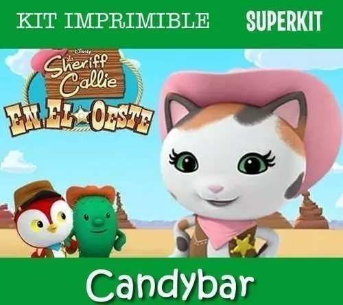 Kit Imprimible Sheriff Callie   Fiesta Candy Bar