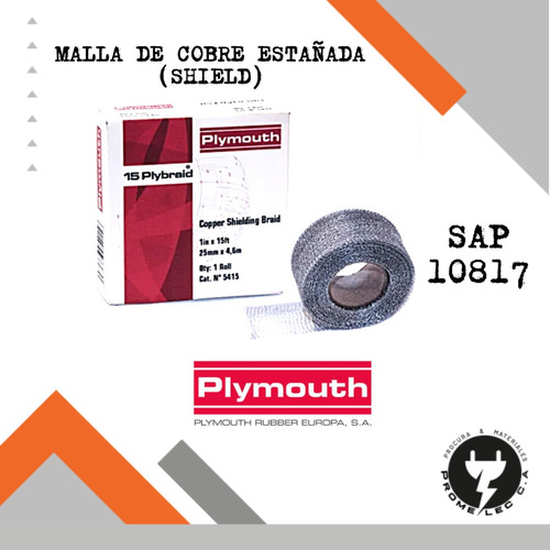 Malla De Cobre Estañada Shield Plymouth