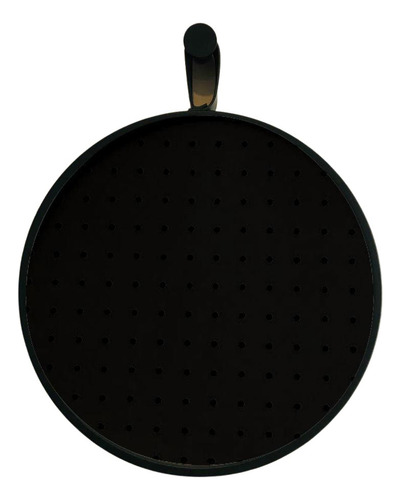 Pegboard Alca Curta Preto Couro Preto Fundo Preto 40 Cm