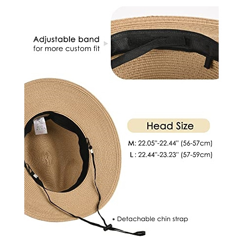 Sombrero De Sol Para Mujer De Ala Ancha Uv Upf 50+