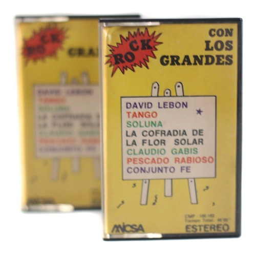 Cassette Rock Con Los Grandes Compilado Nacional / Nuevo!