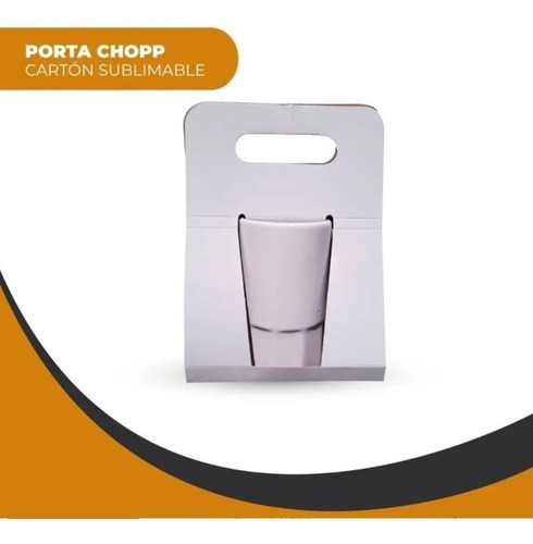 Imagen 3 de 6 de Packaging Porta Chopp De Cartón Sublimable X10 Unidades