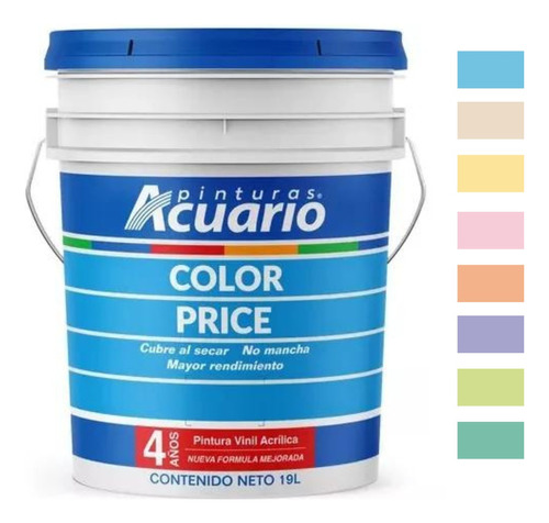 Pintura Vinilica Acuario Price Varios Colores 19l