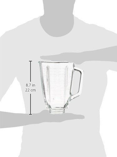 Jarra De Licuadora De Vidrio 5 Tazas Transparente Cuadrada